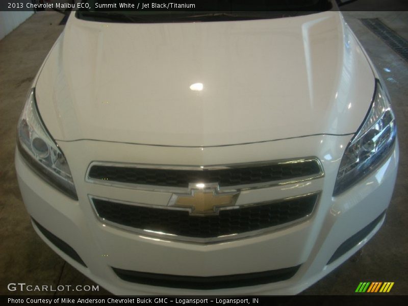 Summit White / Jet Black/Titanium 2013 Chevrolet Malibu ECO