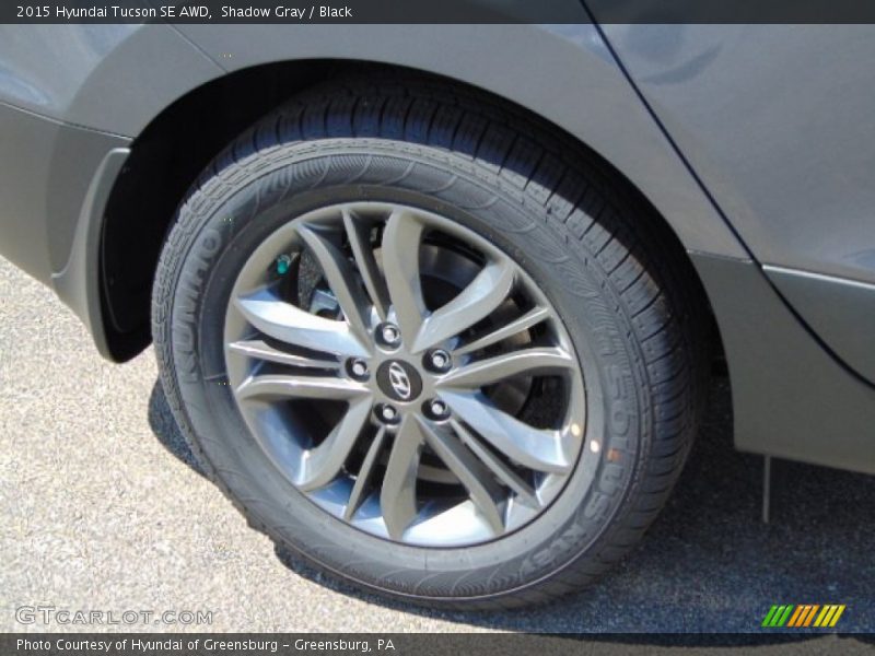 Shadow Gray / Black 2015 Hyundai Tucson SE AWD