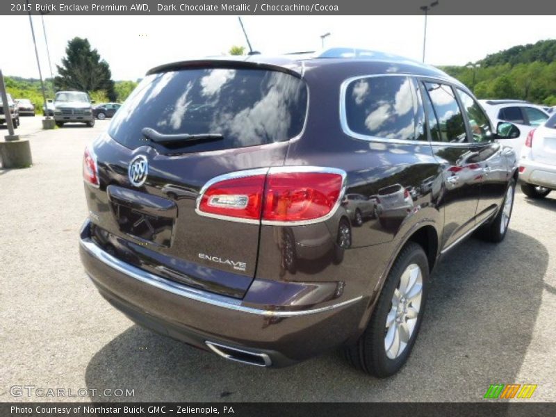 Dark Chocolate Metallic / Choccachino/Cocoa 2015 Buick Enclave Premium AWD