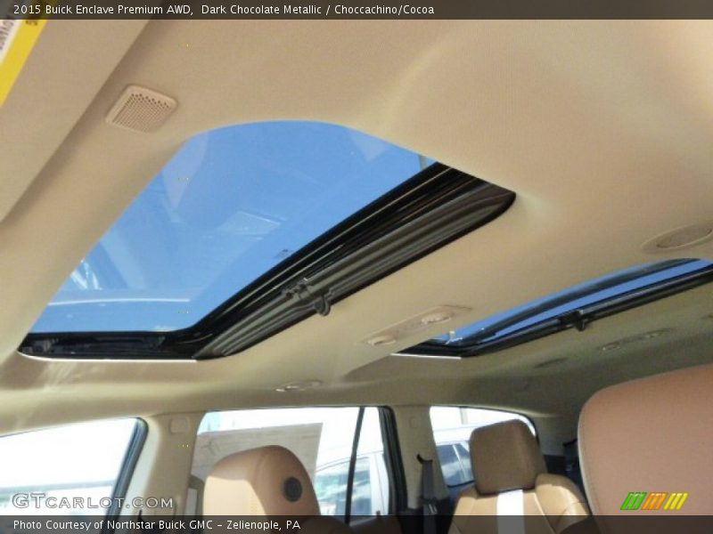 Dark Chocolate Metallic / Choccachino/Cocoa 2015 Buick Enclave Premium AWD