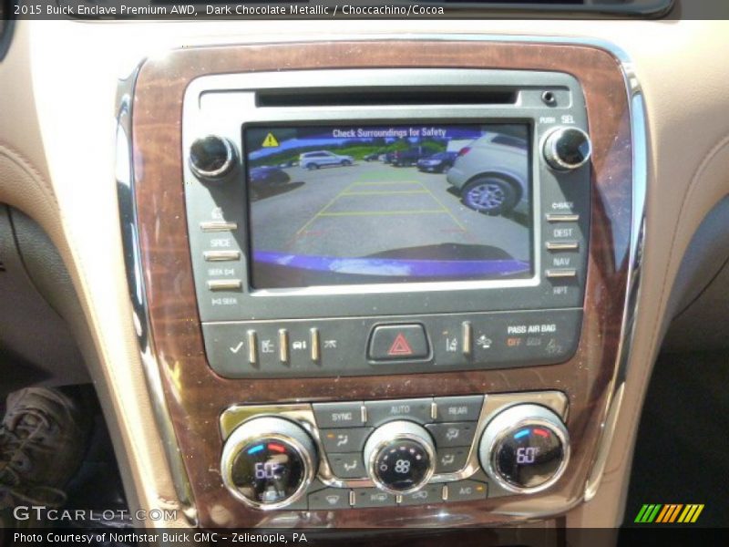 Dark Chocolate Metallic / Choccachino/Cocoa 2015 Buick Enclave Premium AWD