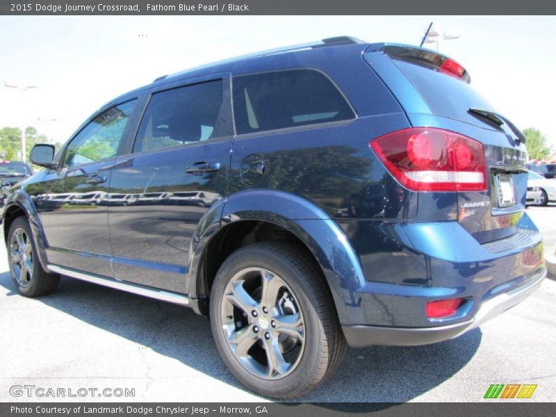 Fathom Blue Pearl / Black 2015 Dodge Journey Crossroad