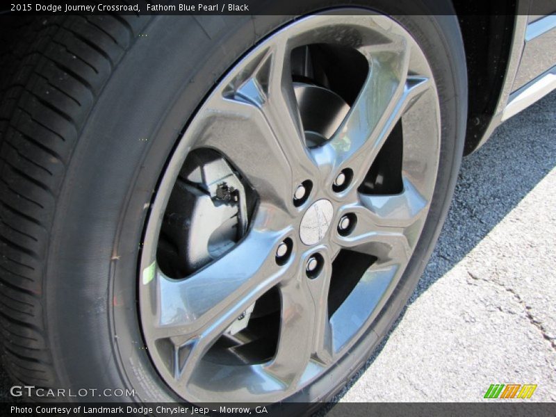 Fathom Blue Pearl / Black 2015 Dodge Journey Crossroad