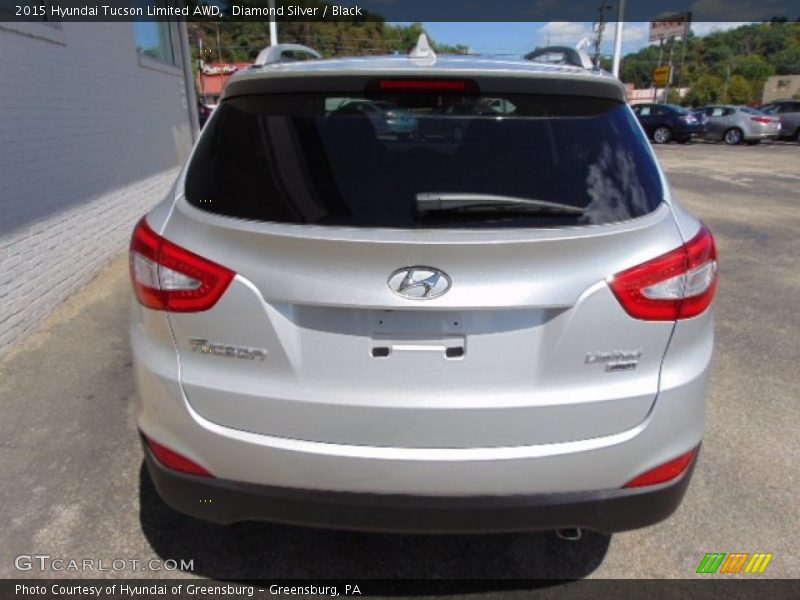 Diamond Silver / Black 2015 Hyundai Tucson Limited AWD
