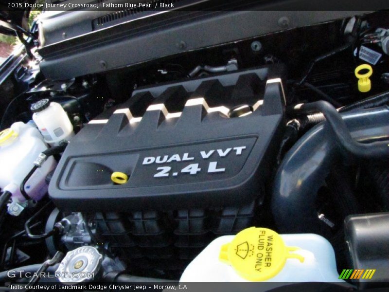 Fathom Blue Pearl / Black 2015 Dodge Journey Crossroad
