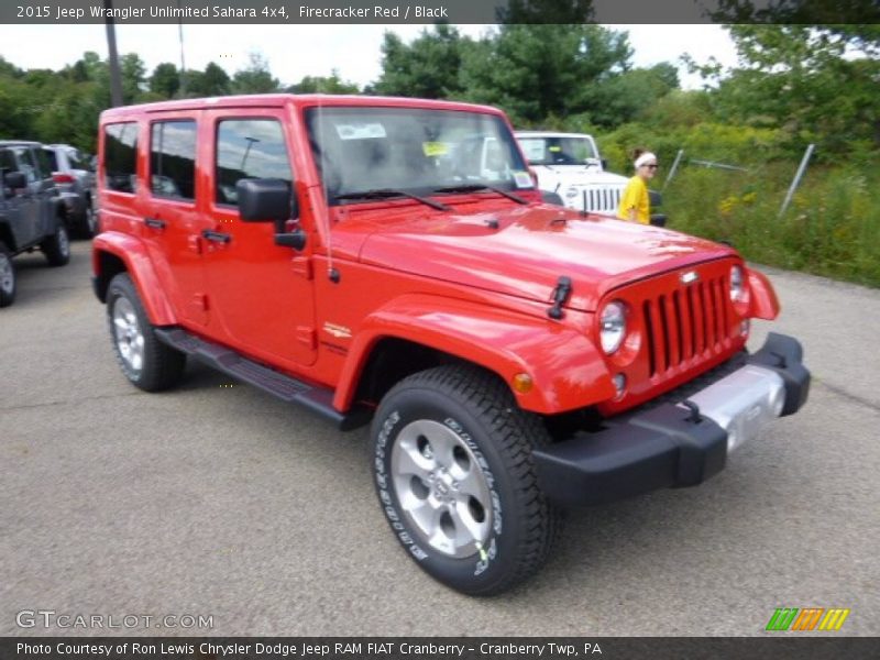 Firecracker Red / Black 2015 Jeep Wrangler Unlimited Sahara 4x4