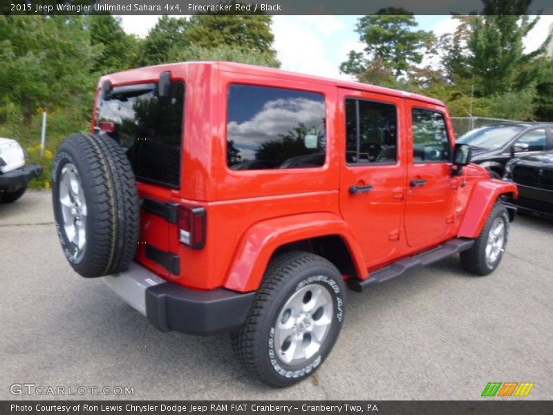 Firecracker Red / Black 2015 Jeep Wrangler Unlimited Sahara 4x4