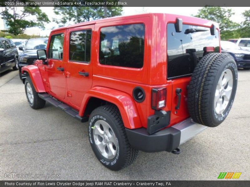Firecracker Red / Black 2015 Jeep Wrangler Unlimited Sahara 4x4