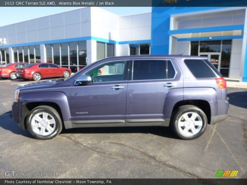 Atlantis Blue Metallic / Jet Black 2013 GMC Terrain SLE AWD