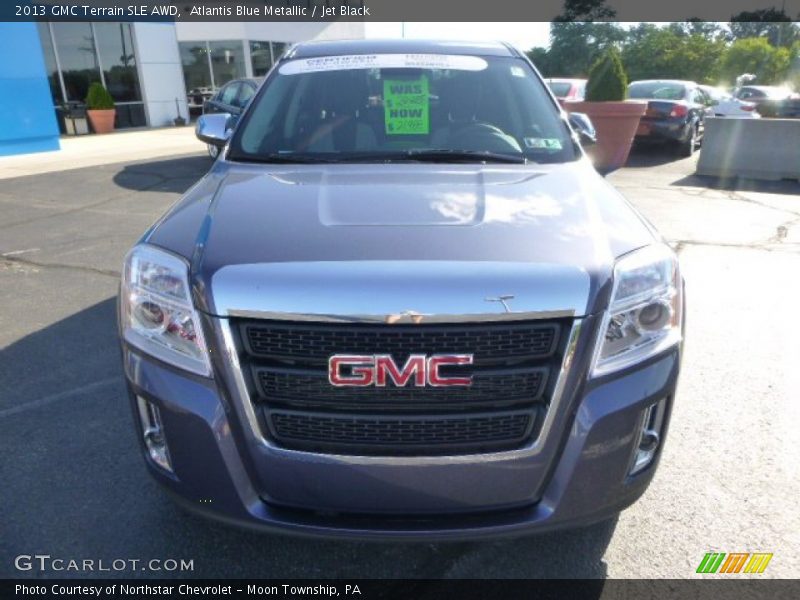 Atlantis Blue Metallic / Jet Black 2013 GMC Terrain SLE AWD
