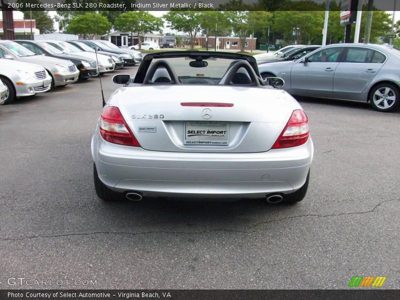 Iridium Silver Metallic / Black 2006 Mercedes-Benz SLK 280 Roadster