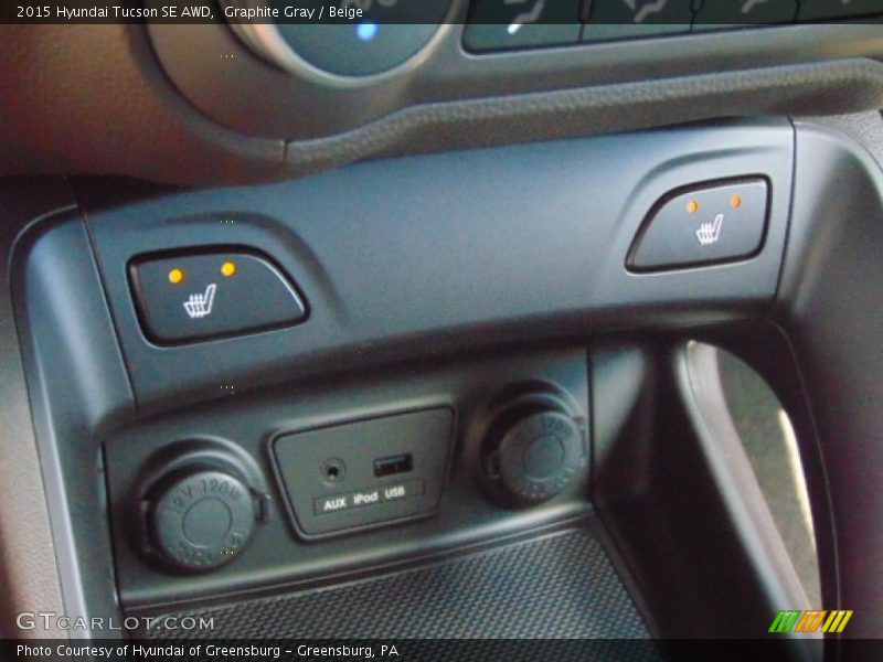 Graphite Gray / Beige 2015 Hyundai Tucson SE AWD