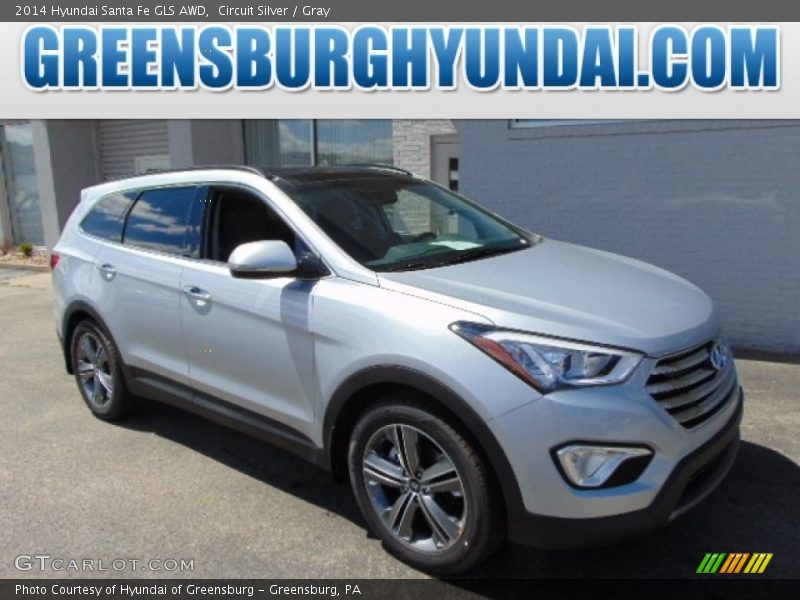 Circuit Silver / Gray 2014 Hyundai Santa Fe GLS AWD