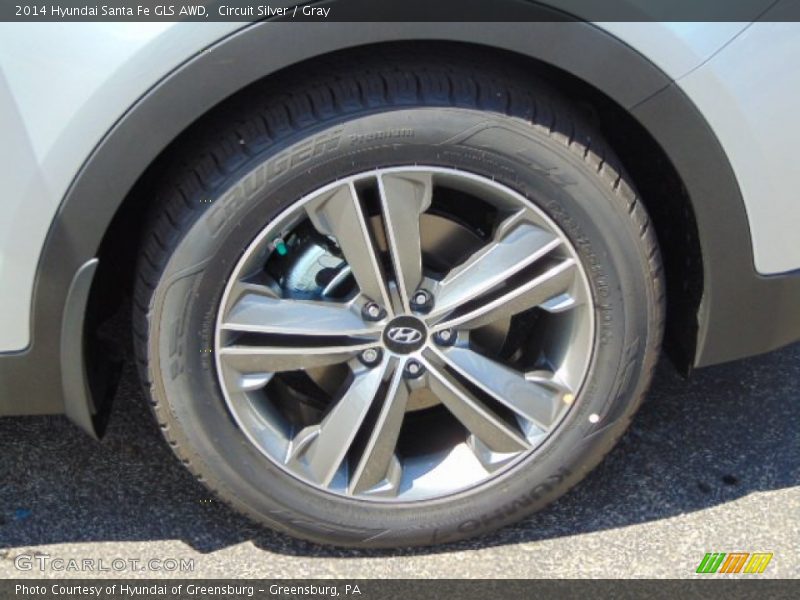 Circuit Silver / Gray 2014 Hyundai Santa Fe GLS AWD