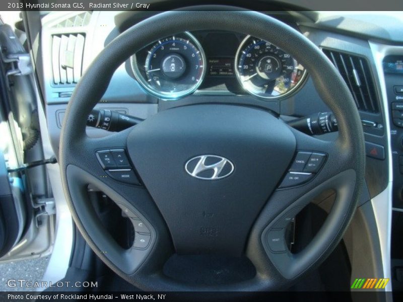 Radiant Silver / Gray 2013 Hyundai Sonata GLS