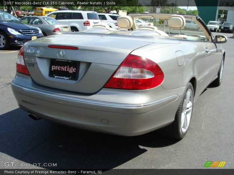 Pewter Metallic / Stone 2007 Mercedes-Benz CLK 350 Cabriolet