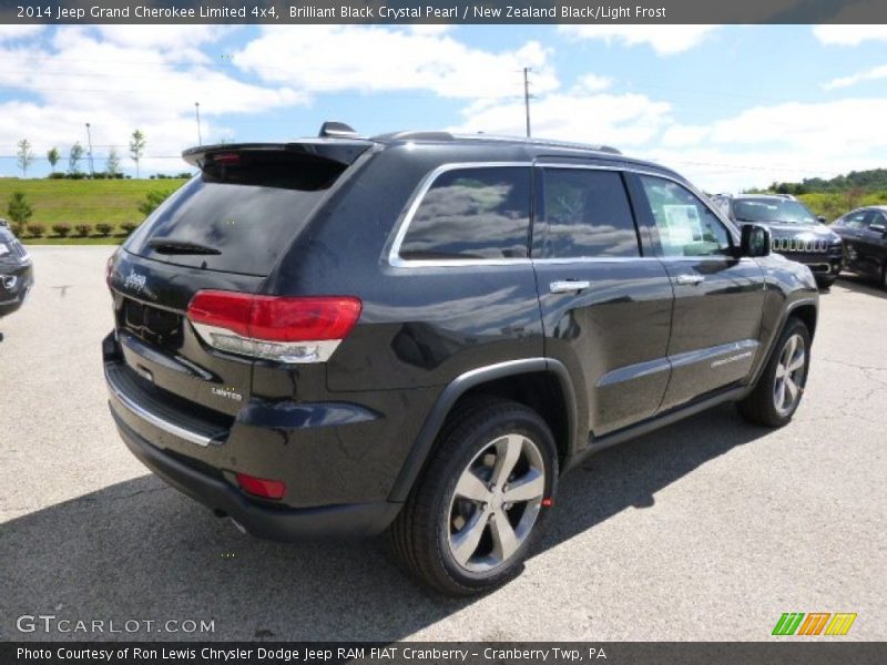 Brilliant Black Crystal Pearl / New Zealand Black/Light Frost 2014 Jeep Grand Cherokee Limited 4x4