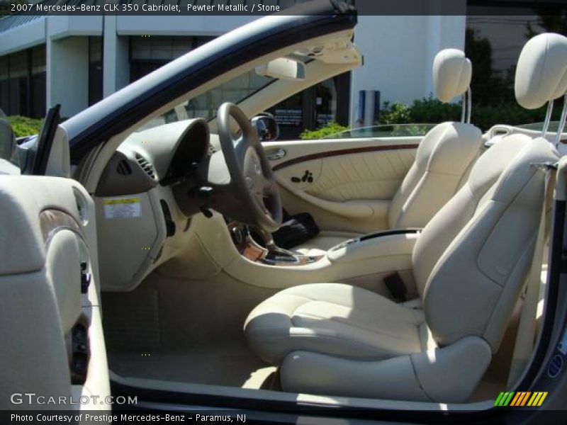 Pewter Metallic / Stone 2007 Mercedes-Benz CLK 350 Cabriolet