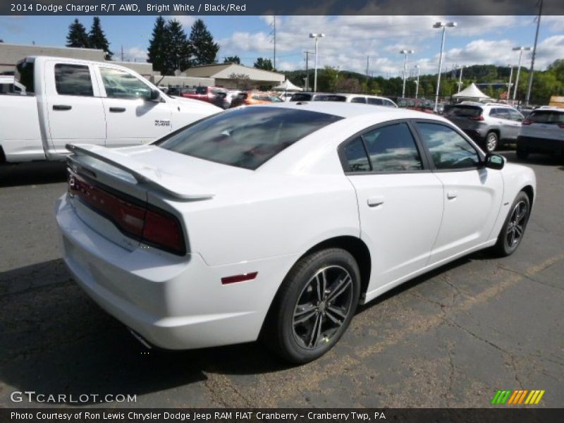 Bright White / Black/Red 2014 Dodge Charger R/T AWD