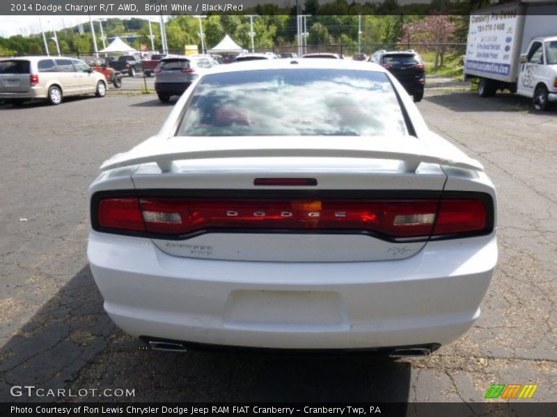 Bright White / Black/Red 2014 Dodge Charger R/T AWD
