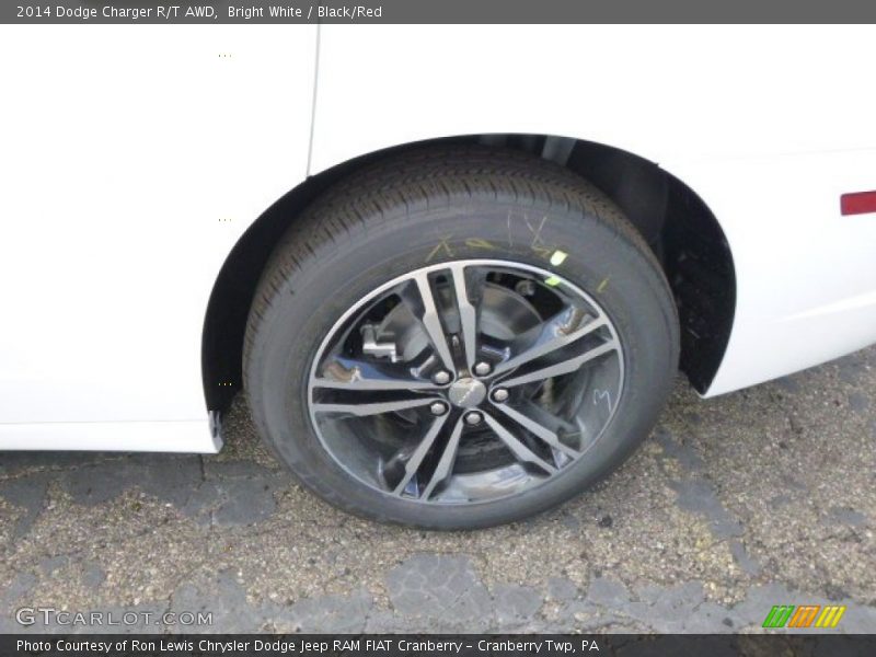 Bright White / Black/Red 2014 Dodge Charger R/T AWD