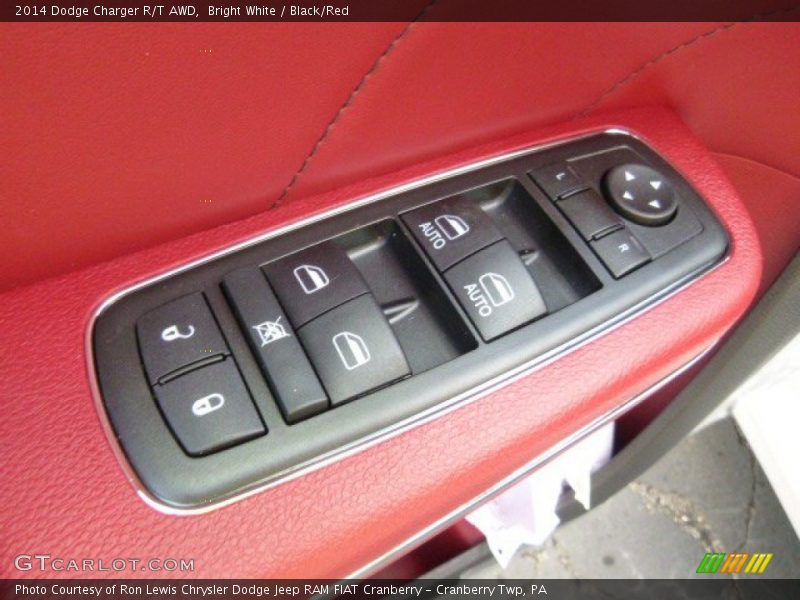 Bright White / Black/Red 2014 Dodge Charger R/T AWD