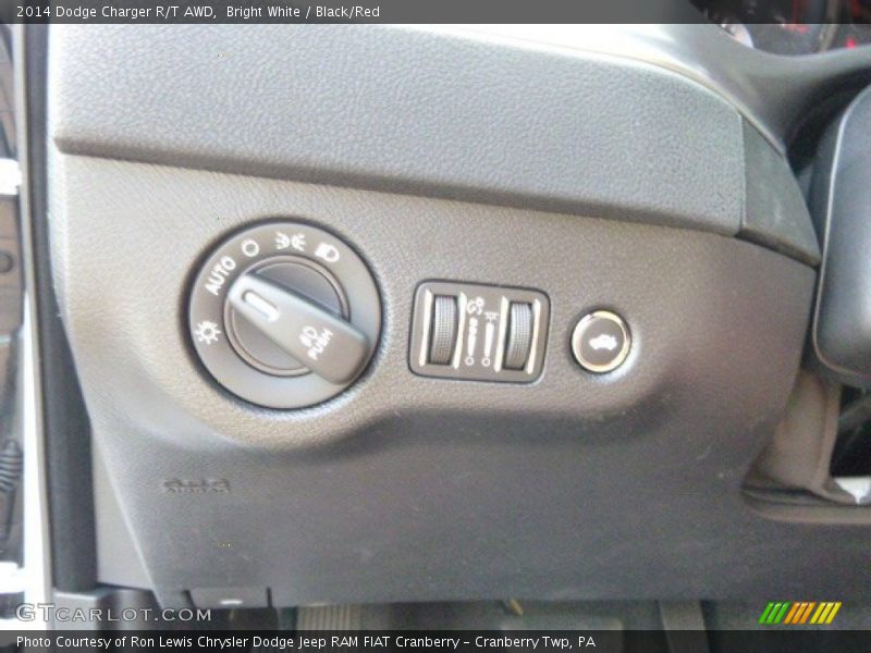 Bright White / Black/Red 2014 Dodge Charger R/T AWD