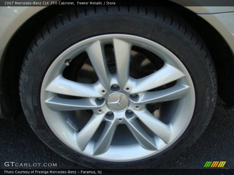 Pewter Metallic / Stone 2007 Mercedes-Benz CLK 350 Cabriolet