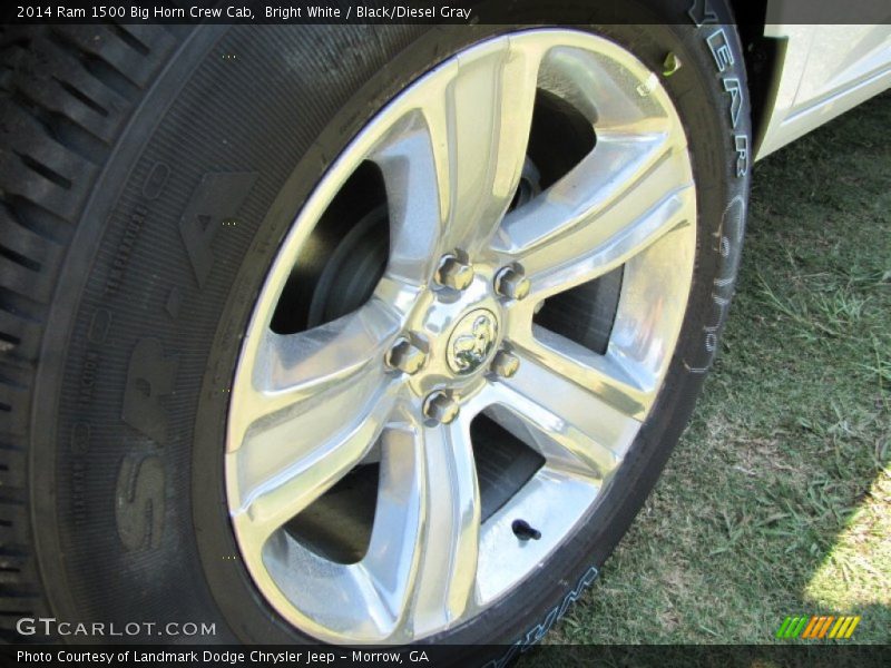 Bright White / Black/Diesel Gray 2014 Ram 1500 Big Horn Crew Cab