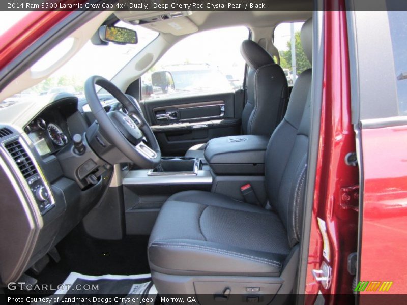 Deep Cherry Red Crystal Pearl / Black 2014 Ram 3500 Laramie Crew Cab 4x4 Dually