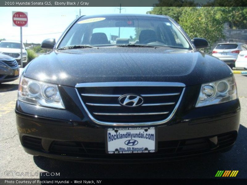 Ebony Black / Gray 2010 Hyundai Sonata GLS