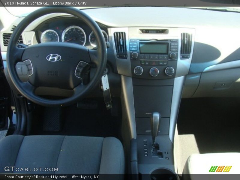Ebony Black / Gray 2010 Hyundai Sonata GLS
