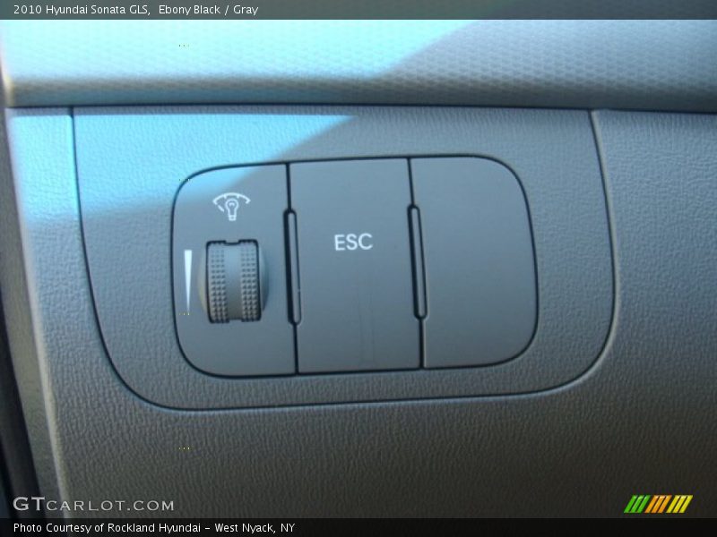 Ebony Black / Gray 2010 Hyundai Sonata GLS