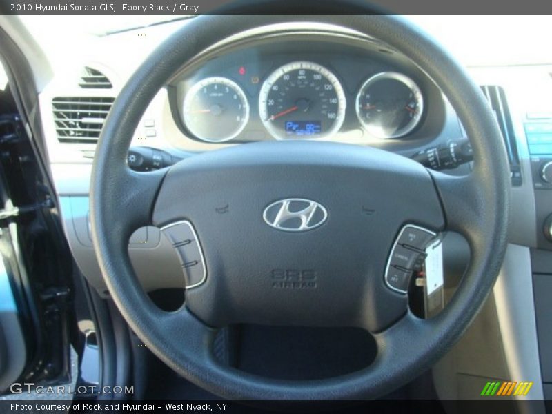Ebony Black / Gray 2010 Hyundai Sonata GLS