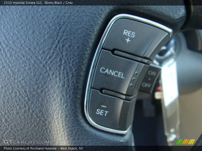 Ebony Black / Gray 2010 Hyundai Sonata GLS