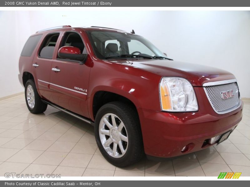 Red Jewel Tintcoat / Ebony 2008 GMC Yukon Denali AWD