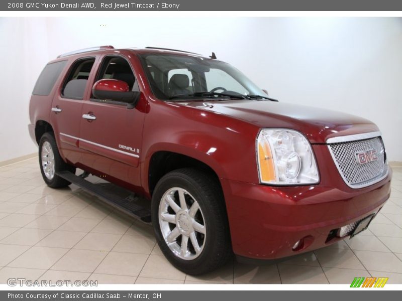 Red Jewel Tintcoat / Ebony 2008 GMC Yukon Denali AWD