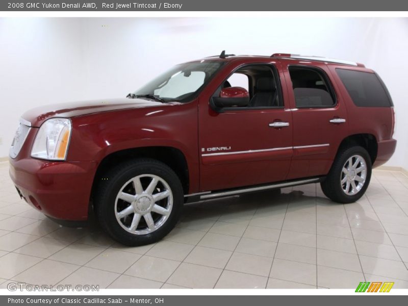 Red Jewel Tintcoat / Ebony 2008 GMC Yukon Denali AWD