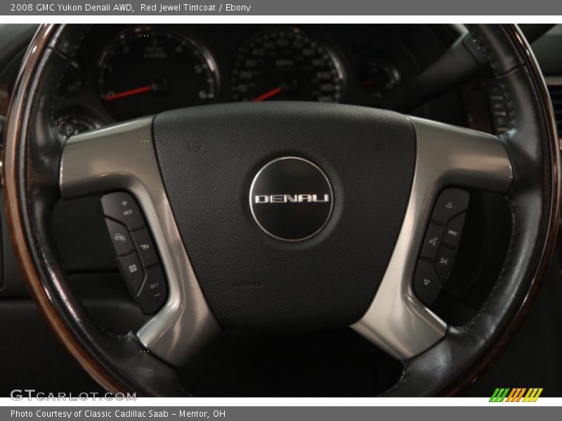 Red Jewel Tintcoat / Ebony 2008 GMC Yukon Denali AWD