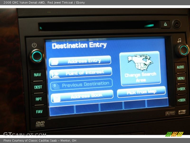 Red Jewel Tintcoat / Ebony 2008 GMC Yukon Denali AWD