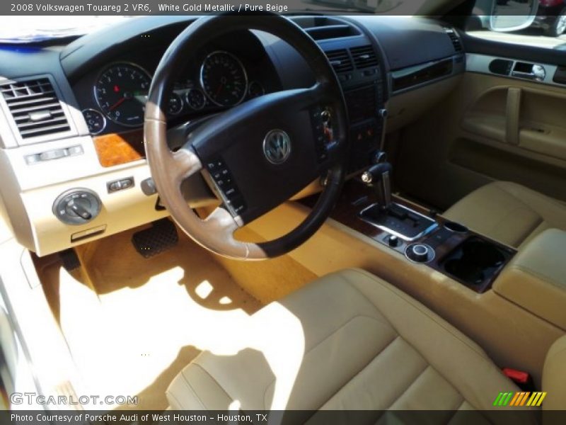 White Gold Metallic / Pure Beige 2008 Volkswagen Touareg 2 VR6