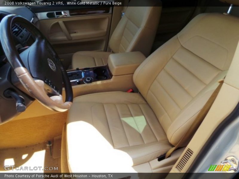 White Gold Metallic / Pure Beige 2008 Volkswagen Touareg 2 VR6