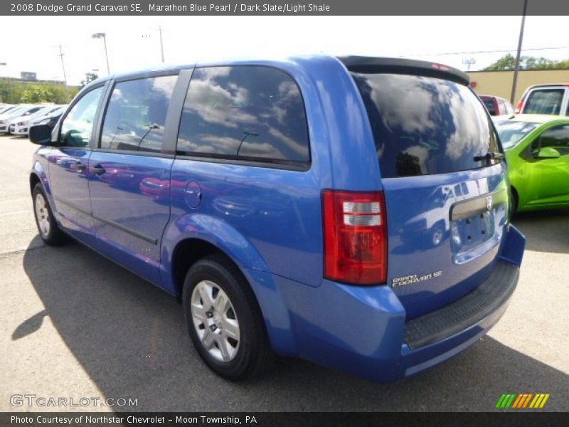 Marathon Blue Pearl / Dark Slate/Light Shale 2008 Dodge Grand Caravan SE
