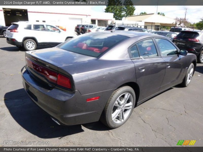 Granite Crystal Metallic / Black/Red 2014 Dodge Charger R/T AWD