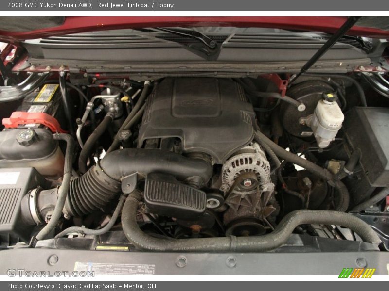 Red Jewel Tintcoat / Ebony 2008 GMC Yukon Denali AWD