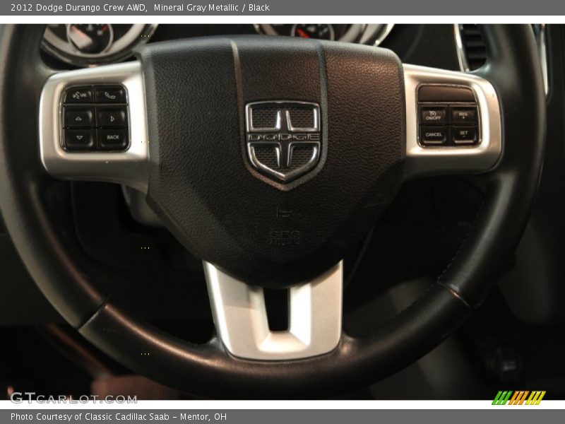 Mineral Gray Metallic / Black 2012 Dodge Durango Crew AWD