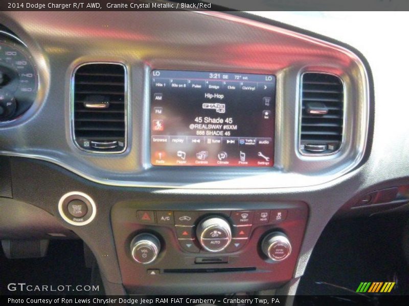 Granite Crystal Metallic / Black/Red 2014 Dodge Charger R/T AWD