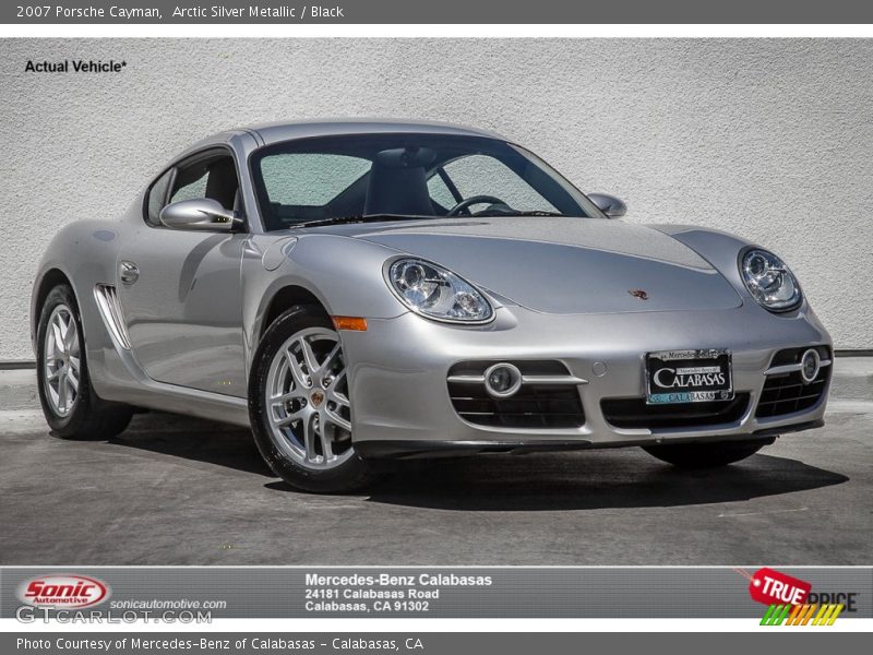 Arctic Silver Metallic / Black 2007 Porsche Cayman