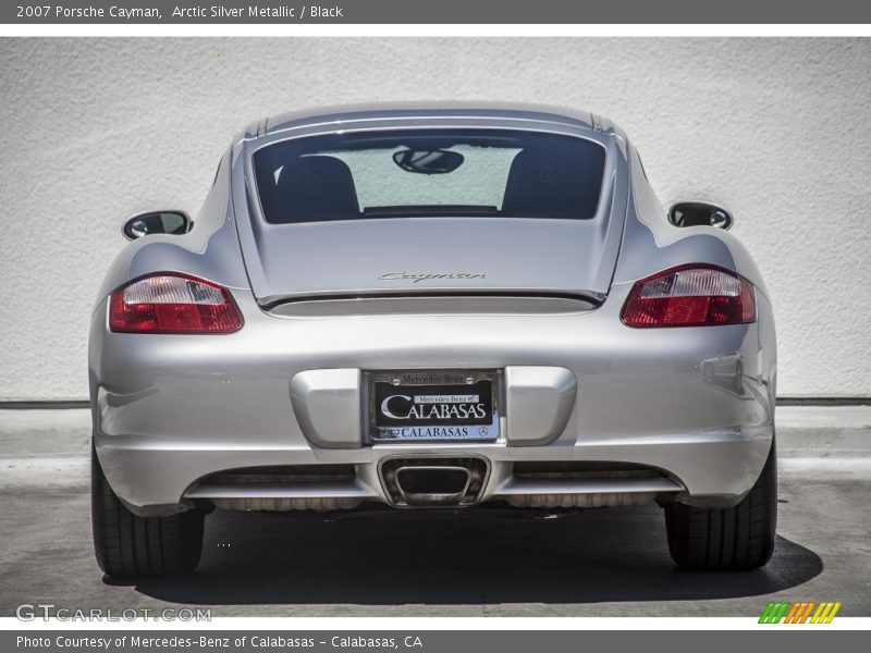 Arctic Silver Metallic / Black 2007 Porsche Cayman