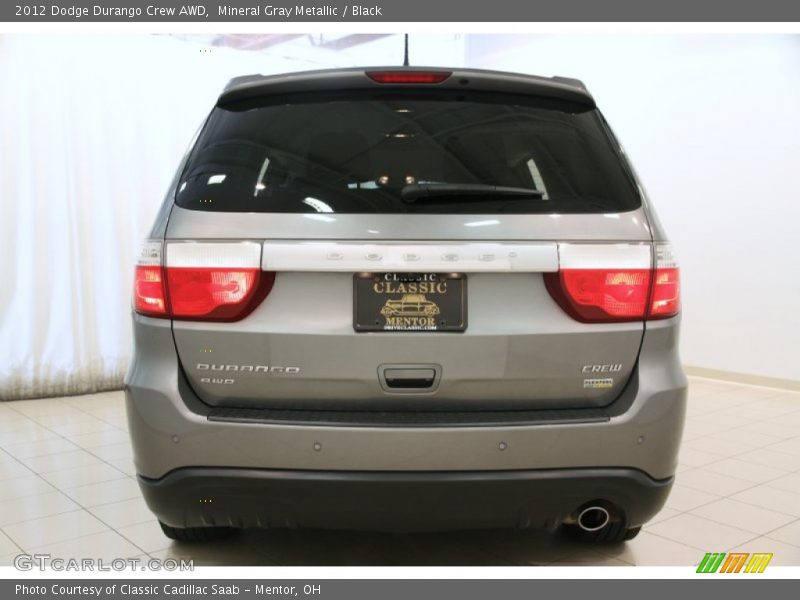 Mineral Gray Metallic / Black 2012 Dodge Durango Crew AWD